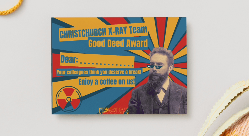 Voucher Design for Christchurch X-Ray&nbsp;Department